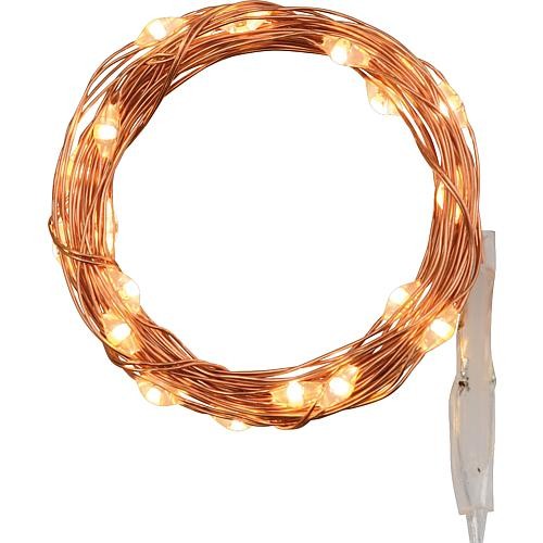 EGB LED-Microlichterkette kupfer 20 ww LED 45330