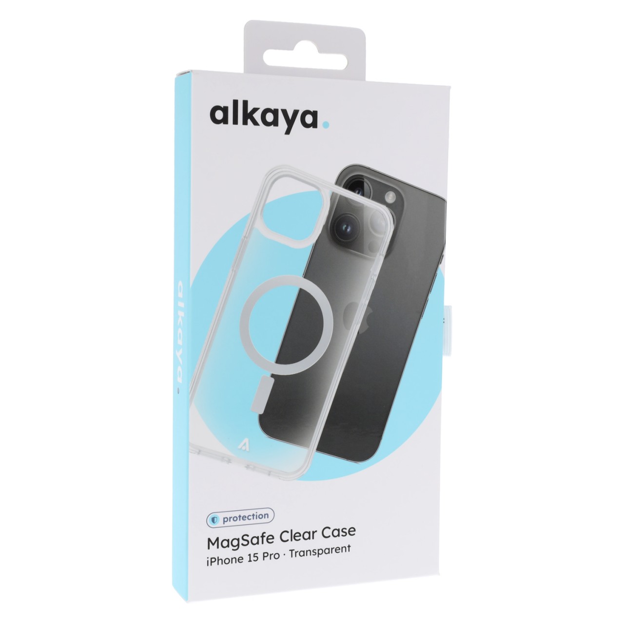 alkaya. LUCID MagSafe kompatible Schutzhülle für iPhone 15 Pro, Transparent