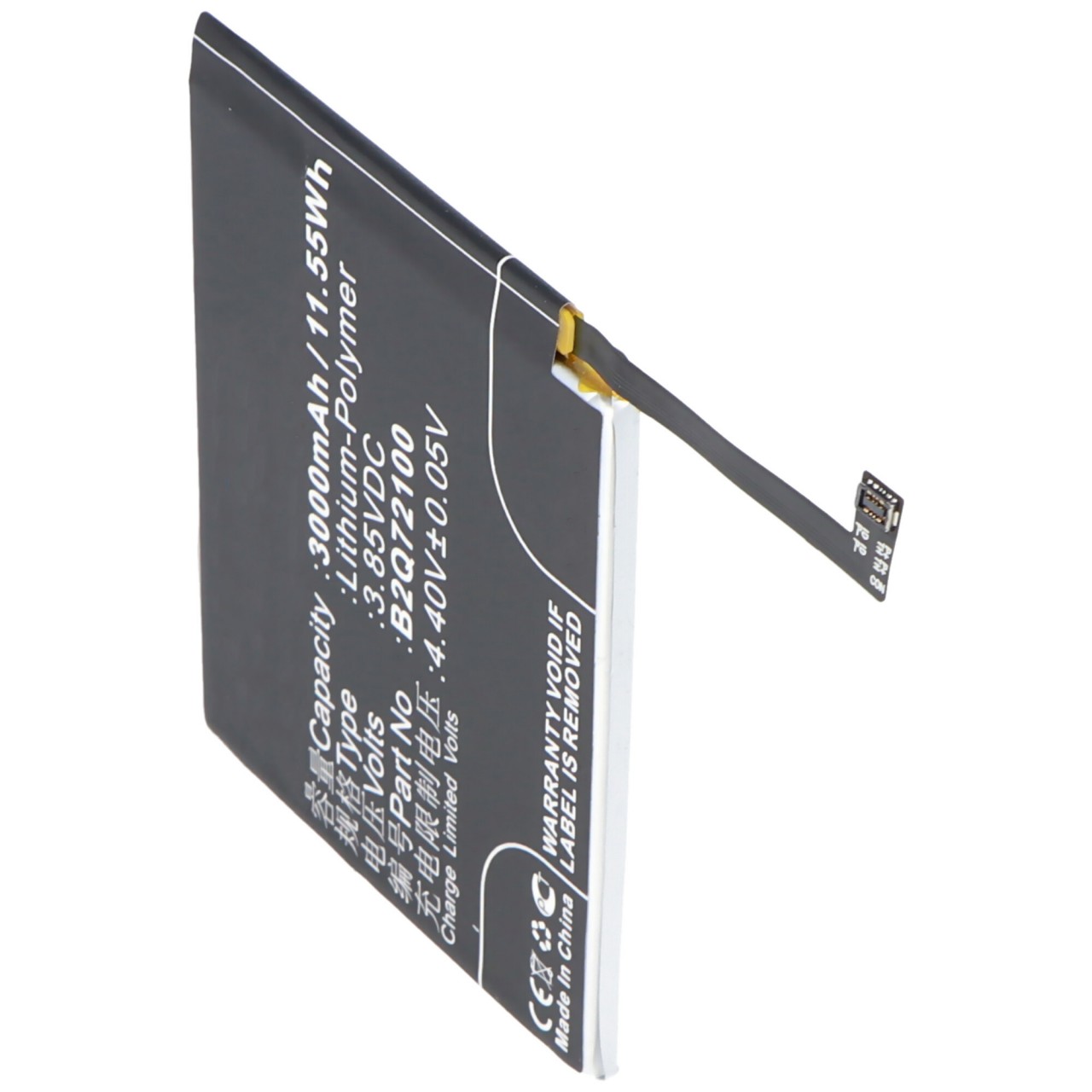 Akku passend für HTC Desire 12s, Li-Polymer, 3,85V, 3000mAh, 11,6Wh, built-in, ohne Werkzeug