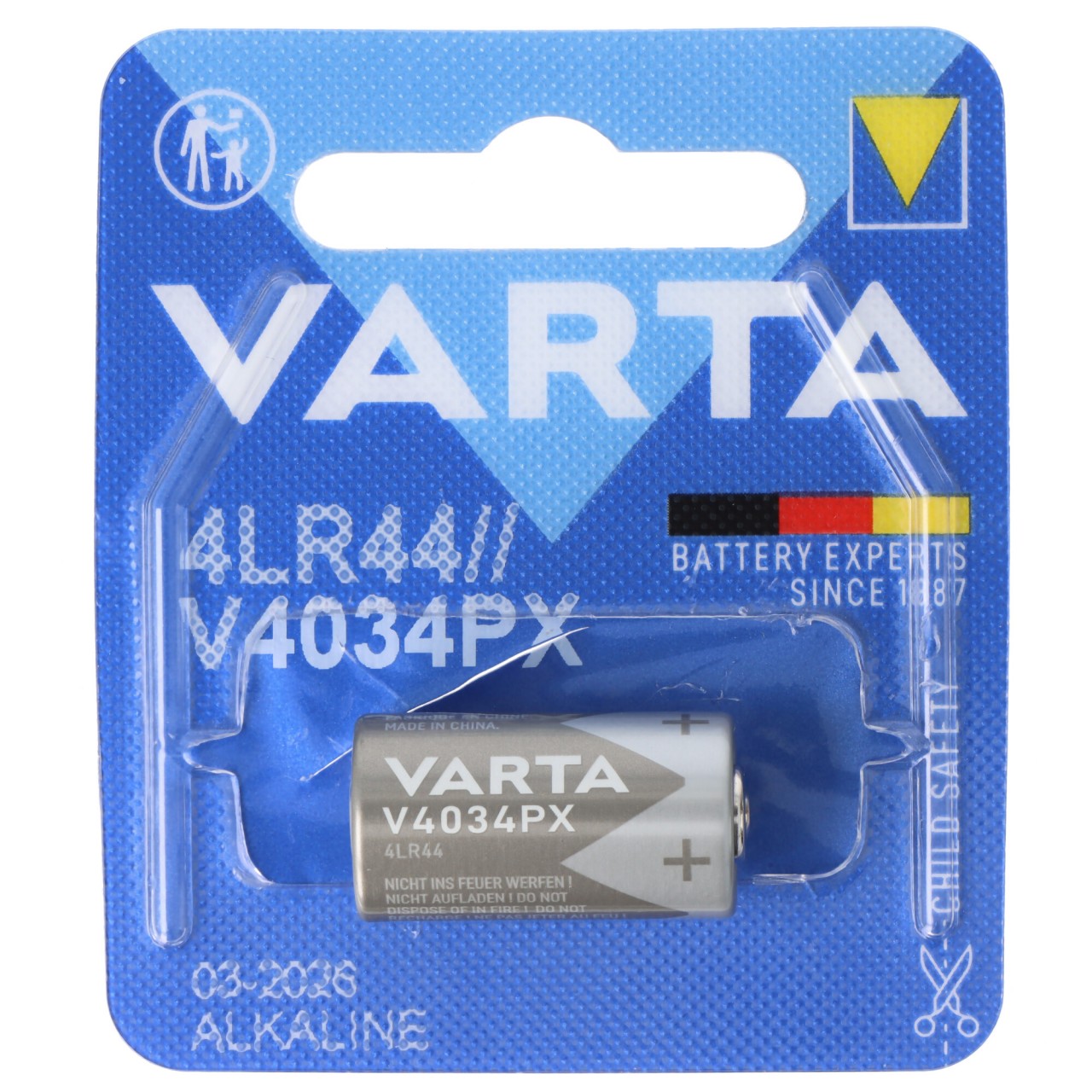 Varta V4034, 4LR44, PX28A, A544, K28A Photo-Batterie