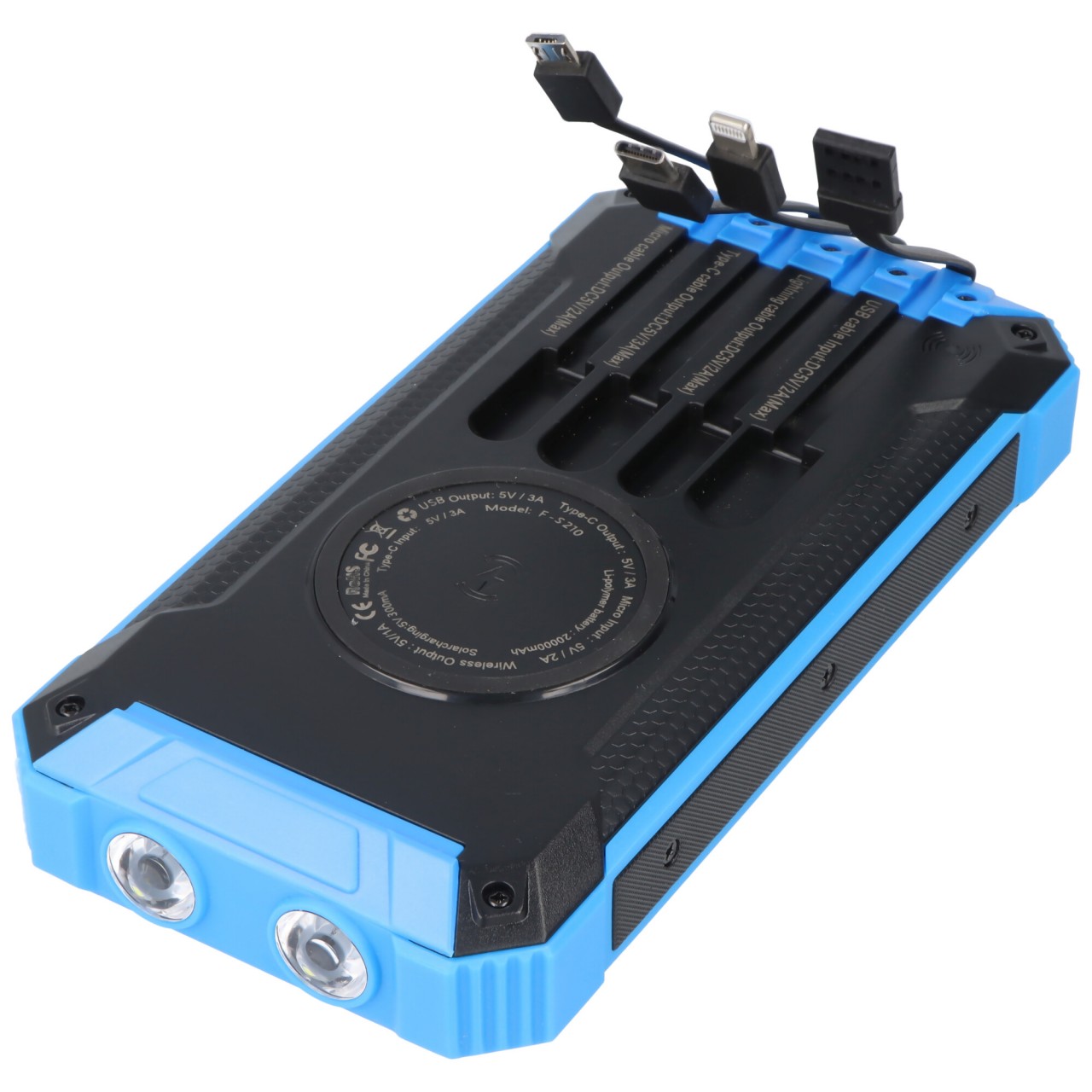 Powerbank Outdoor, Li-ion, 20.000mAh, blue