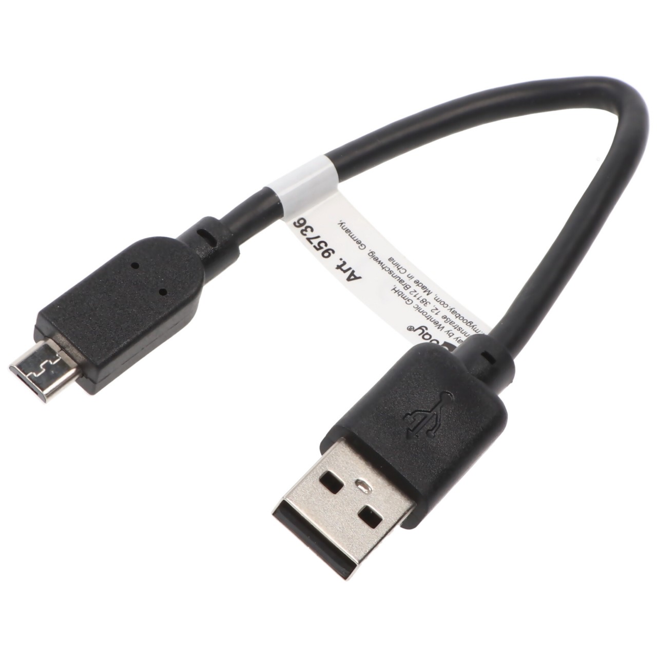 USB 2.0 Hi-Speed Kabel A Stecker auf micro B Stecker, 15cm