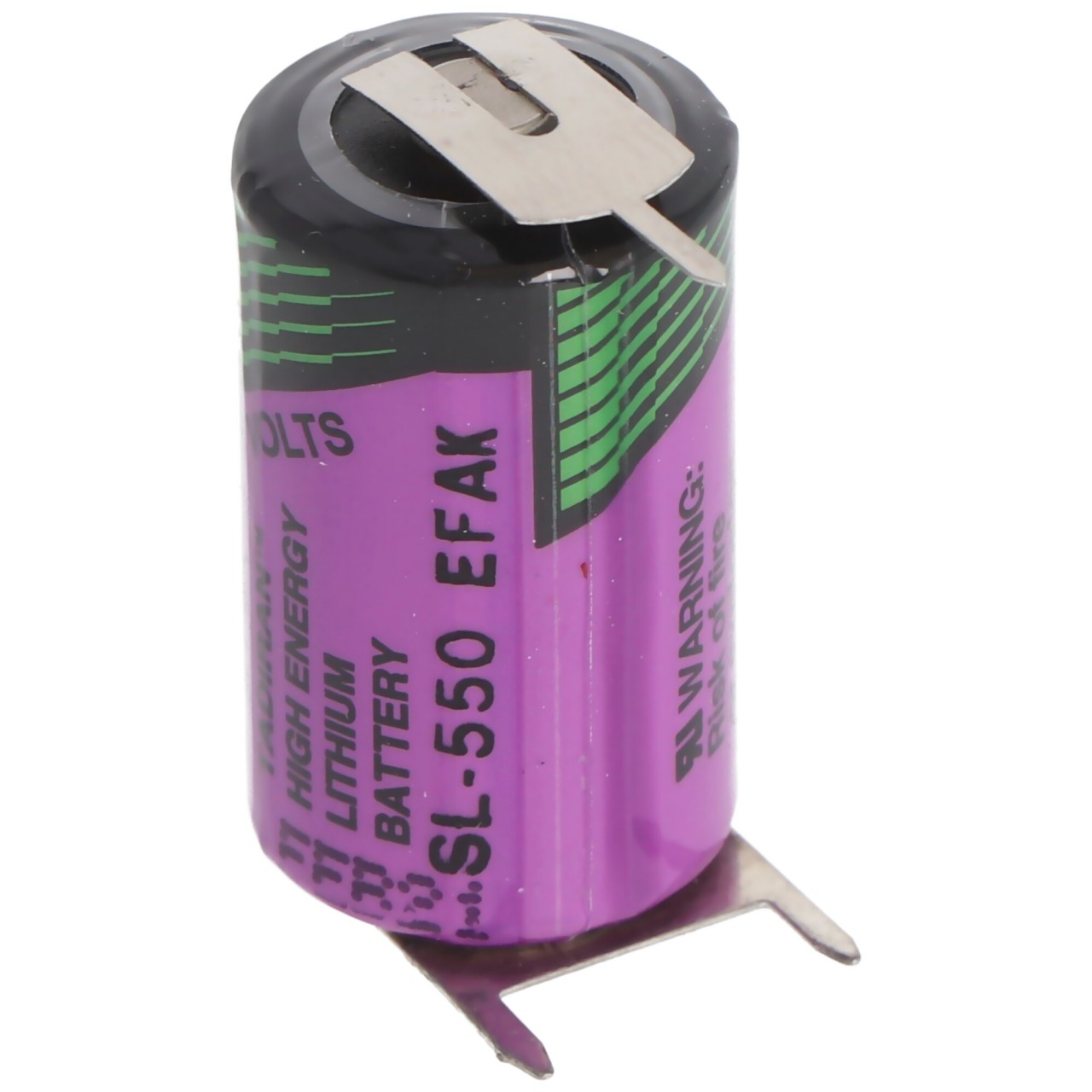 Tadiran LTC SL-550/PT Lithium-Thionylchlorid Batterie 1/2AA mit Printanschluss +/-- mit 10mm Rastermaß