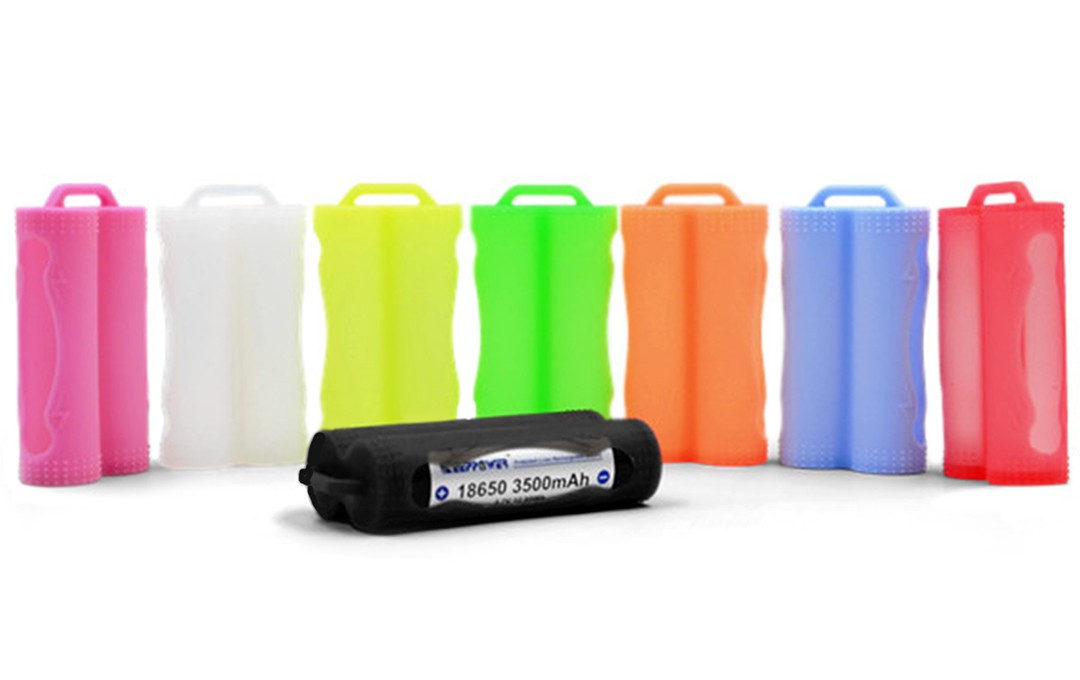 Silikon Schutzhülle für 2x 18650 Akkus in verschiedenen Farben
