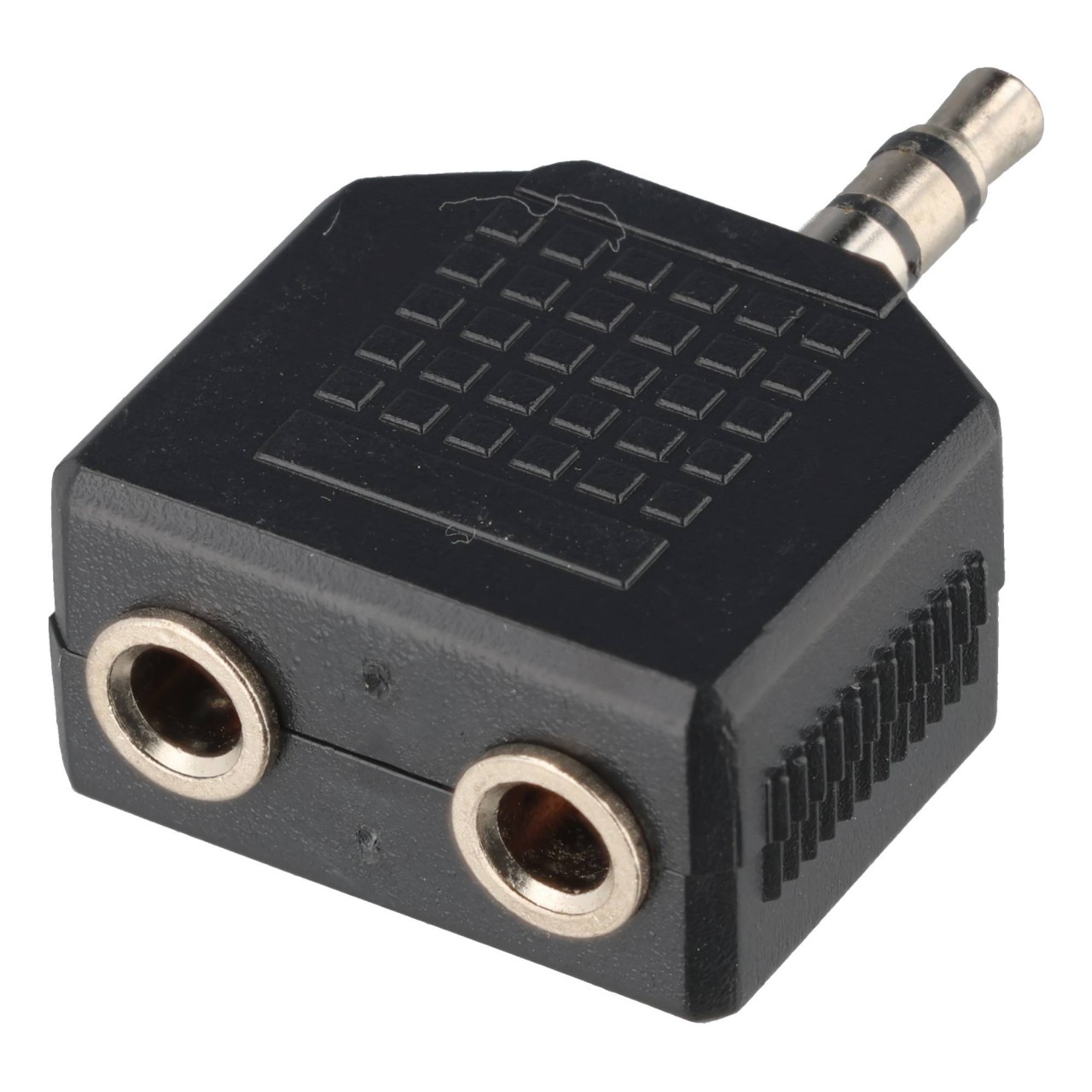 Kopfhörer-Adapter AUX, Klinke 3,5 mm 1 zu 2 - 1x 3,5-mm-Klinkenstecker (3-polig, stereo)  src=