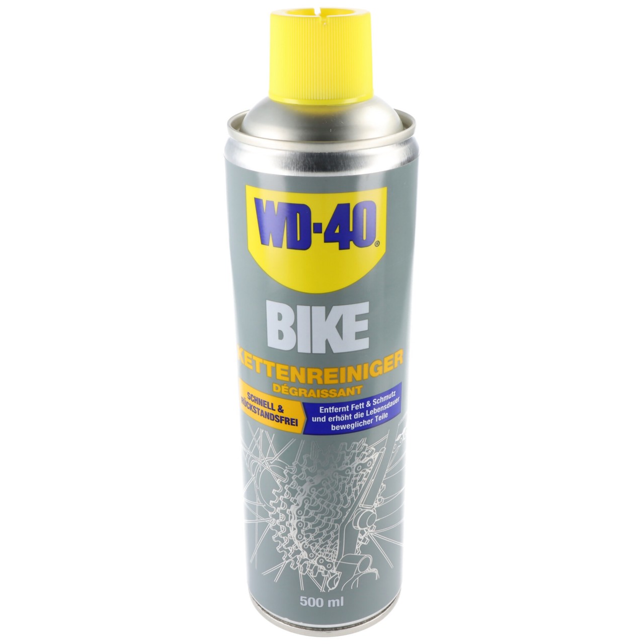 WD-40 BIKE Kettenreiniger, entfernt Fett und Schmutz, erhöht die Lebensdauer der beweglichen Teile des Fahrrades, 500ml