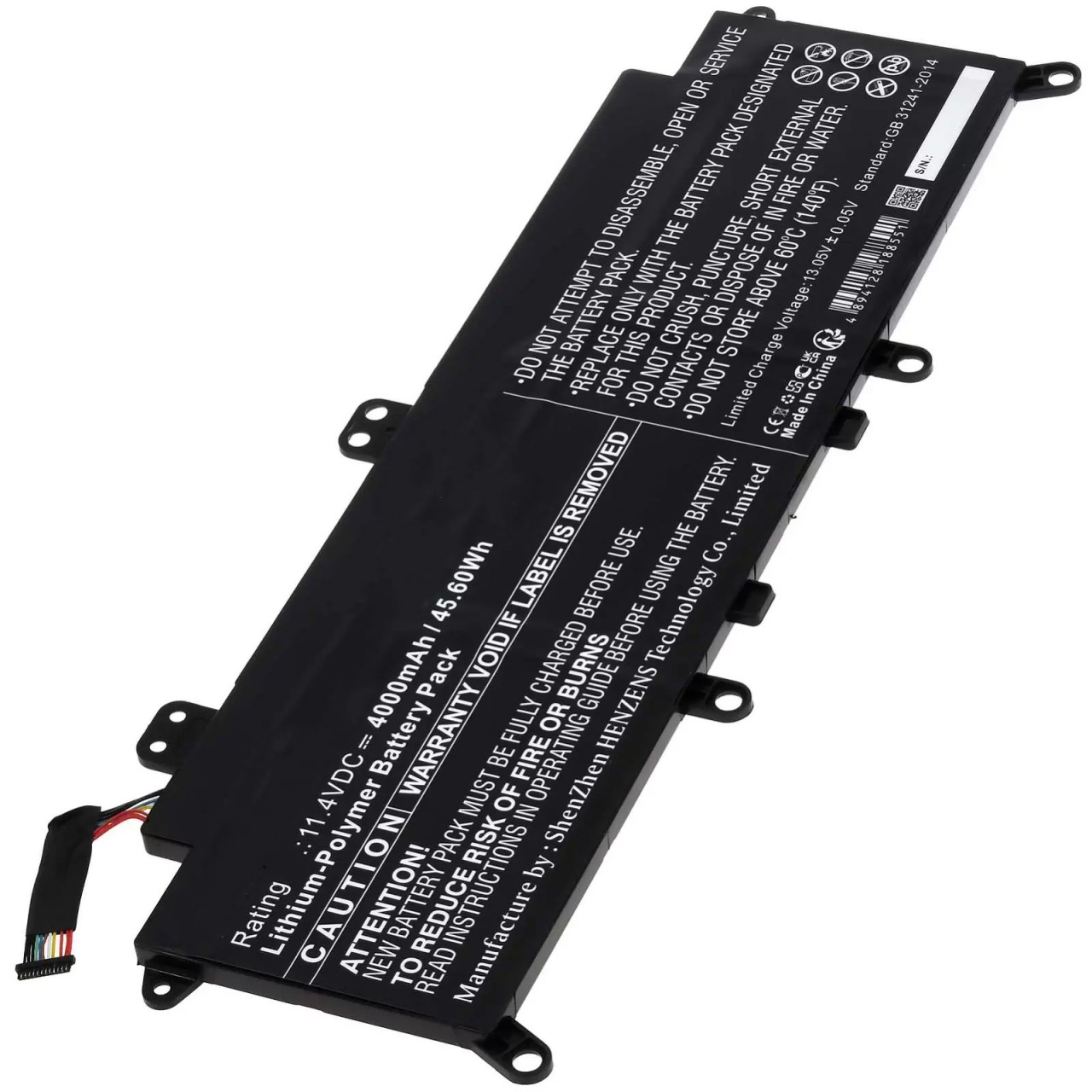Laptop Akku passend für Toshiba Portege X30-D, Tecra X40-D, Typ PA5278U-1BRS LiPo 11.4V 4000mAh 46Wh
