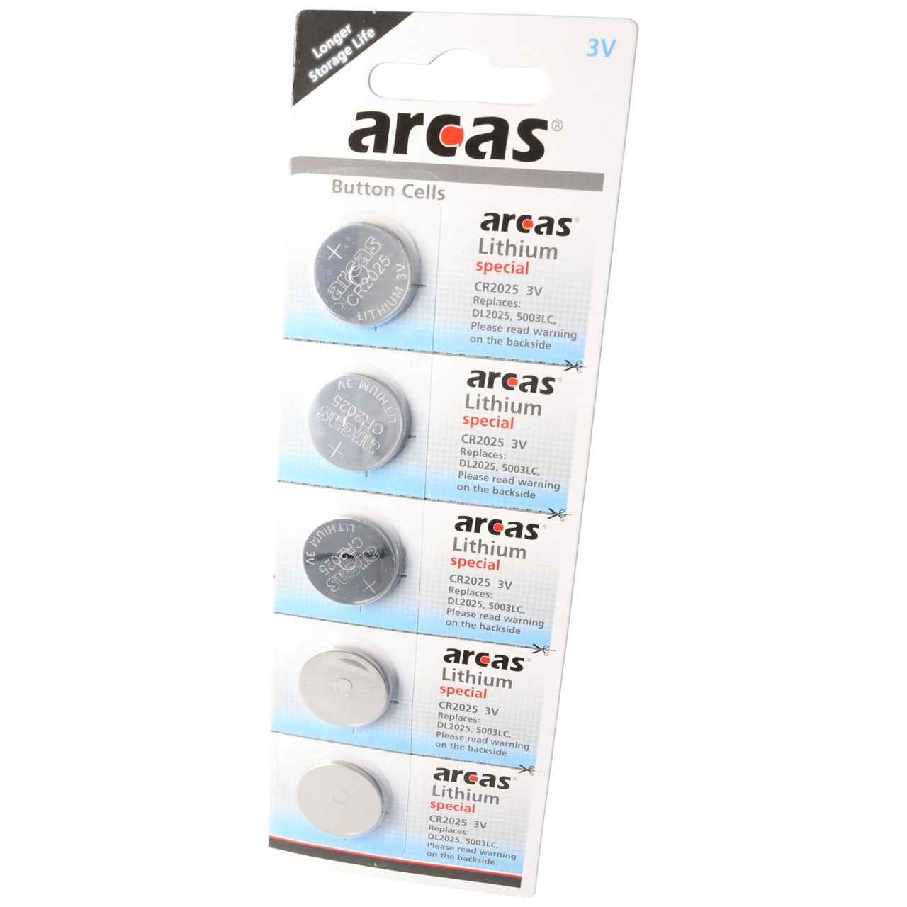 5er-Sparset CR2025 Lithium Batterie