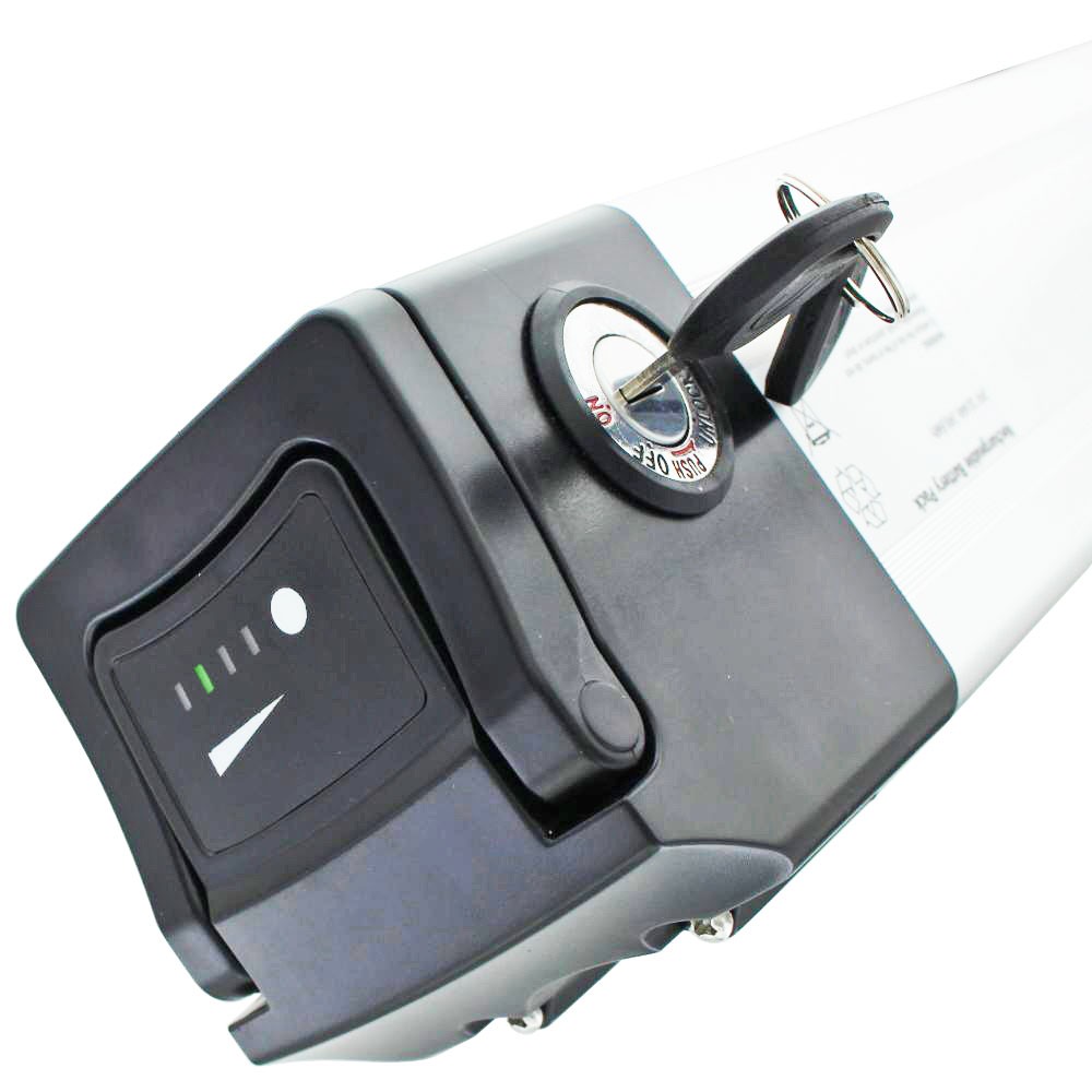 Akku passend für den Prophete E-Bike Akku silber 24 Volt 10,4 Ah inklusive Ladegerät, Abmessungen ca. 380 x 94 x 88 mm