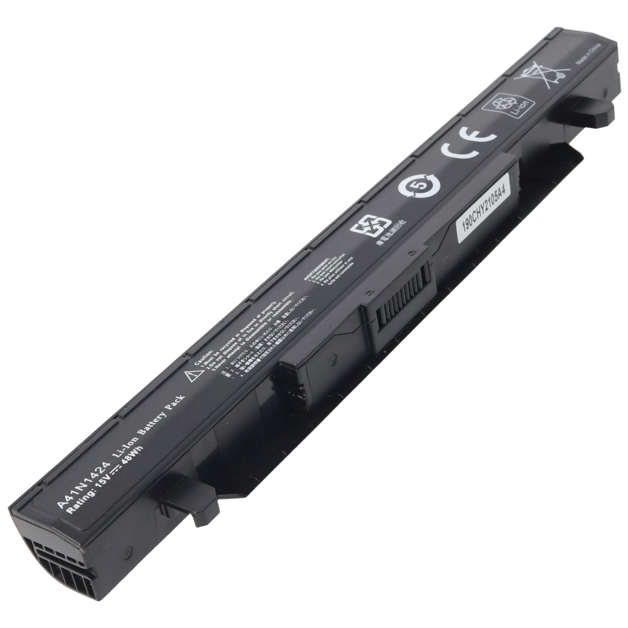 Akku passend für ASUS GL552 A41N1424, ROG FX-PLUS, Li-Ion, 14,8V, 2800mAh, 41,4Wh
