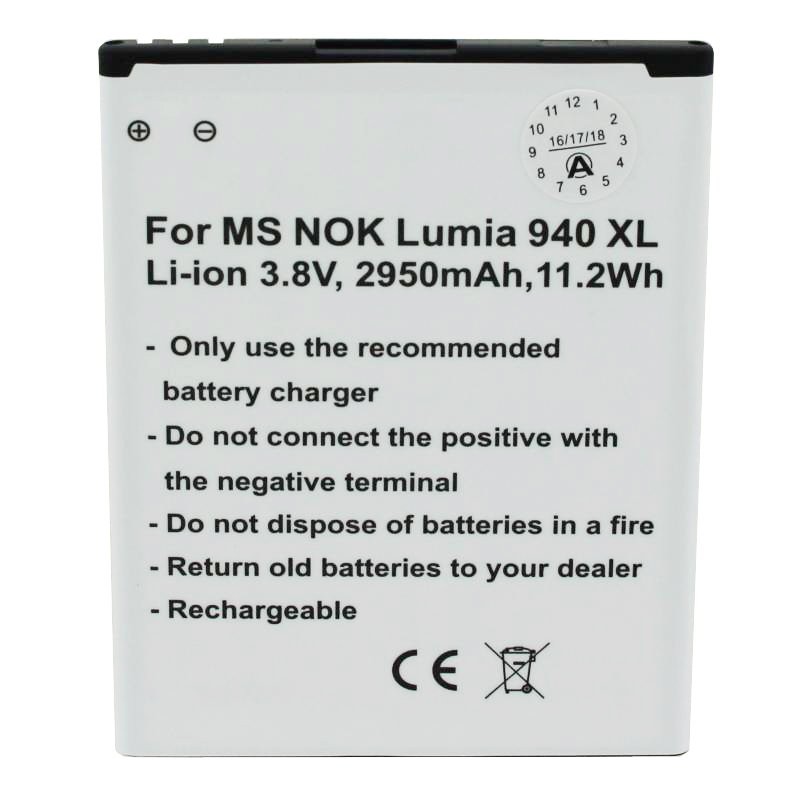 Akku passend für Microsoft Lumia 940 XL Akku BV-T4D, Nokia Lumia 940XL
