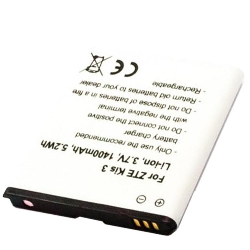Akku passend für den ZTE Kis 3 Akku KIS3 Plus 3,7 Volt mit 1400mAh, 5,2Wh, Li3714T42p3h504857-H