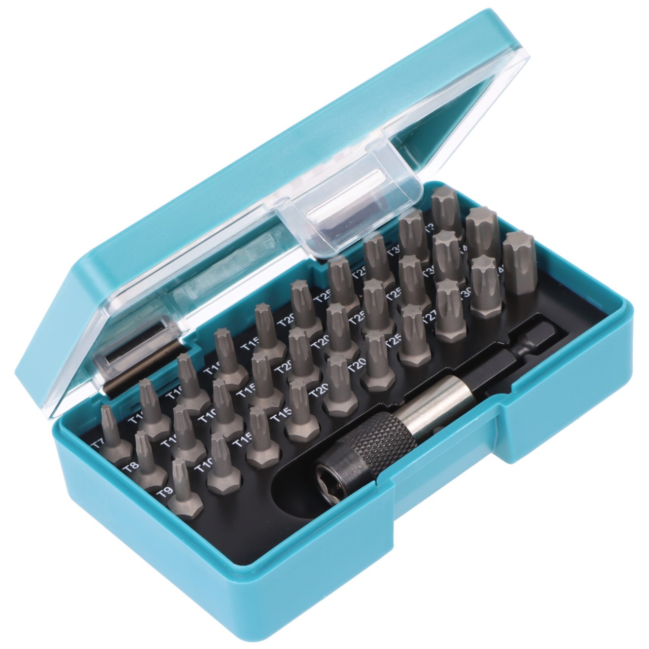 Makita Bitset Torx 7-40, P-73352 T-Bit Set, 31-teilig, mit Gürtelclip