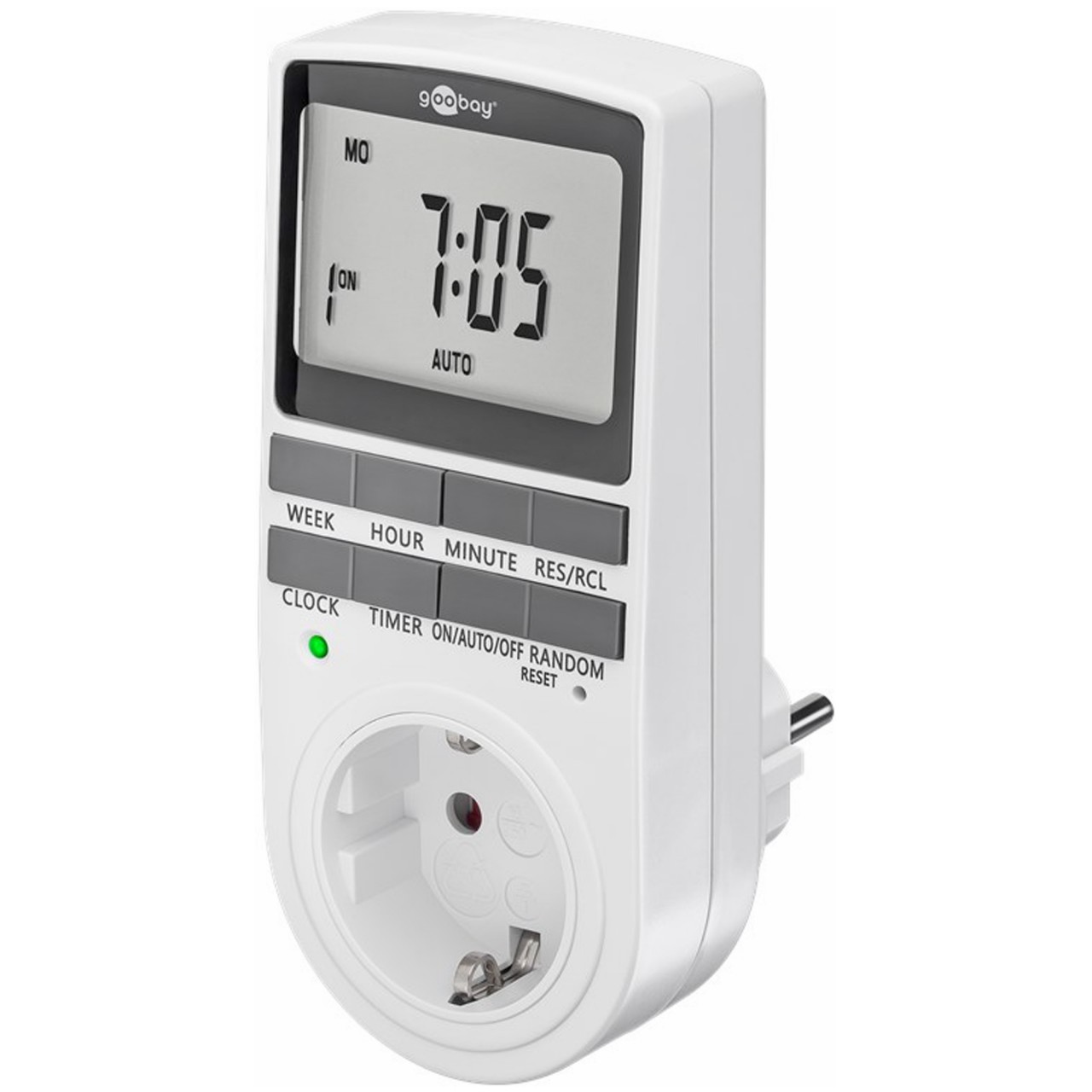 Digitale Zeitschaltuhr mit großem Display, programmierbare Zeitschaltuhr