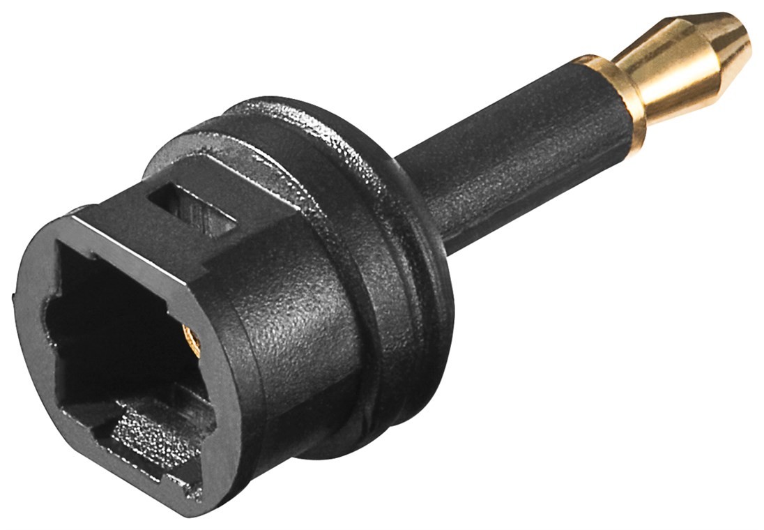 Goobay TOSLINK Digital Audio-Adapter, TOSLINK zu Mini-TOSLINK - 3,5 mm mini Toslink-Stecker  src=