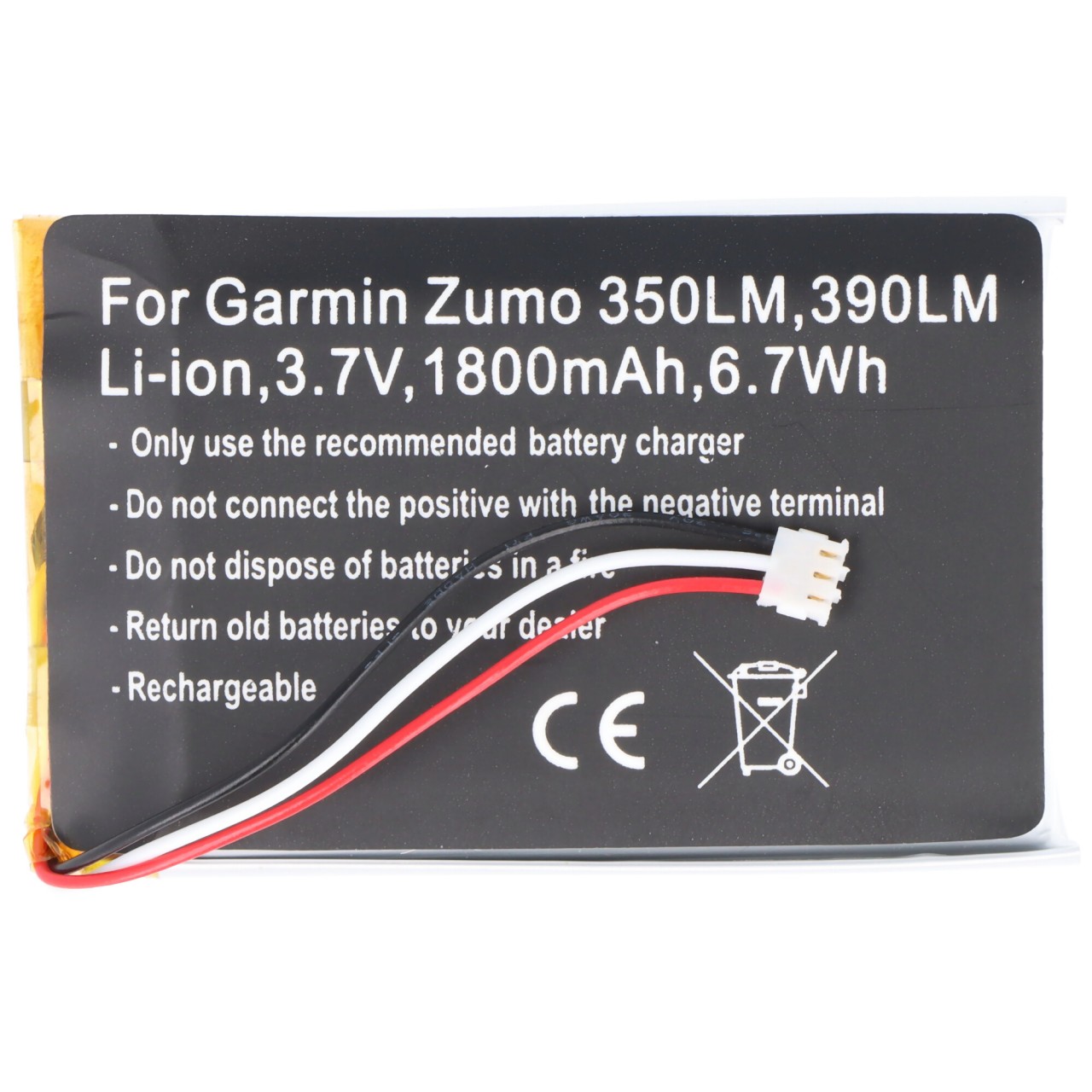Akku passend für den Garmin Zumo 350LM Akku 390LM, 361-00059-00, 010-01043-01, 020-00218-05