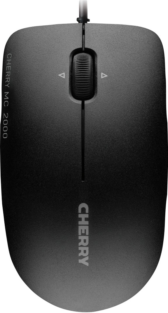 Cherry Maus MC 2000, USB, schwarz Optisch, 1600 dpi, 3 Tasten, Retail