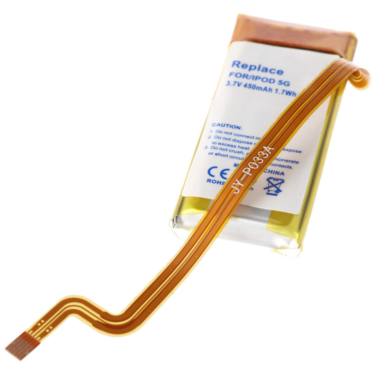 Akku passend für Apple iPod 5G 30GB, 616-0227, 616-0229, 616-0230, EC008-2, A1136, A1238