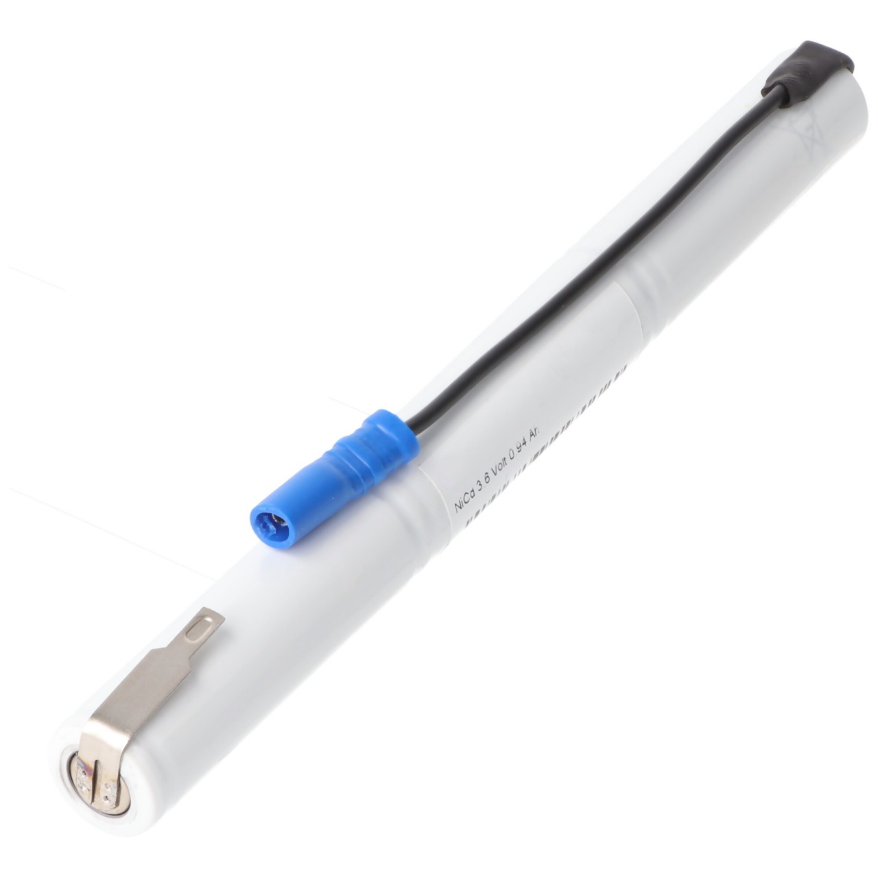 Ersatz-Akku ideal passend für den RZB 71107840 Akku für Notleuchten, Notstromleuchten mit 3,6 Volt und 860mAh L1x3 Mignon AA mit Fastonstecker 2,8mm +Pol und 110mm Kabel und Faston-Buchse 2,8mm -Pol