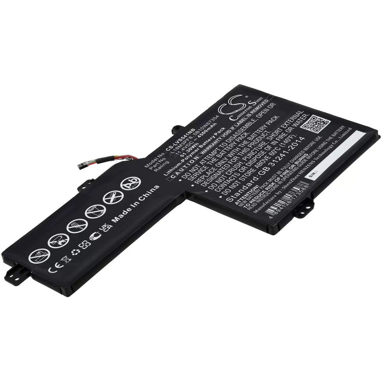 Akku für Laptop Lenovo Ideapad S540-15iml 81ng00bcmh / Ideapad S540-15iwl 81ne0018au / Typ L18M3PF8 - 11,4V - 4500 mAh