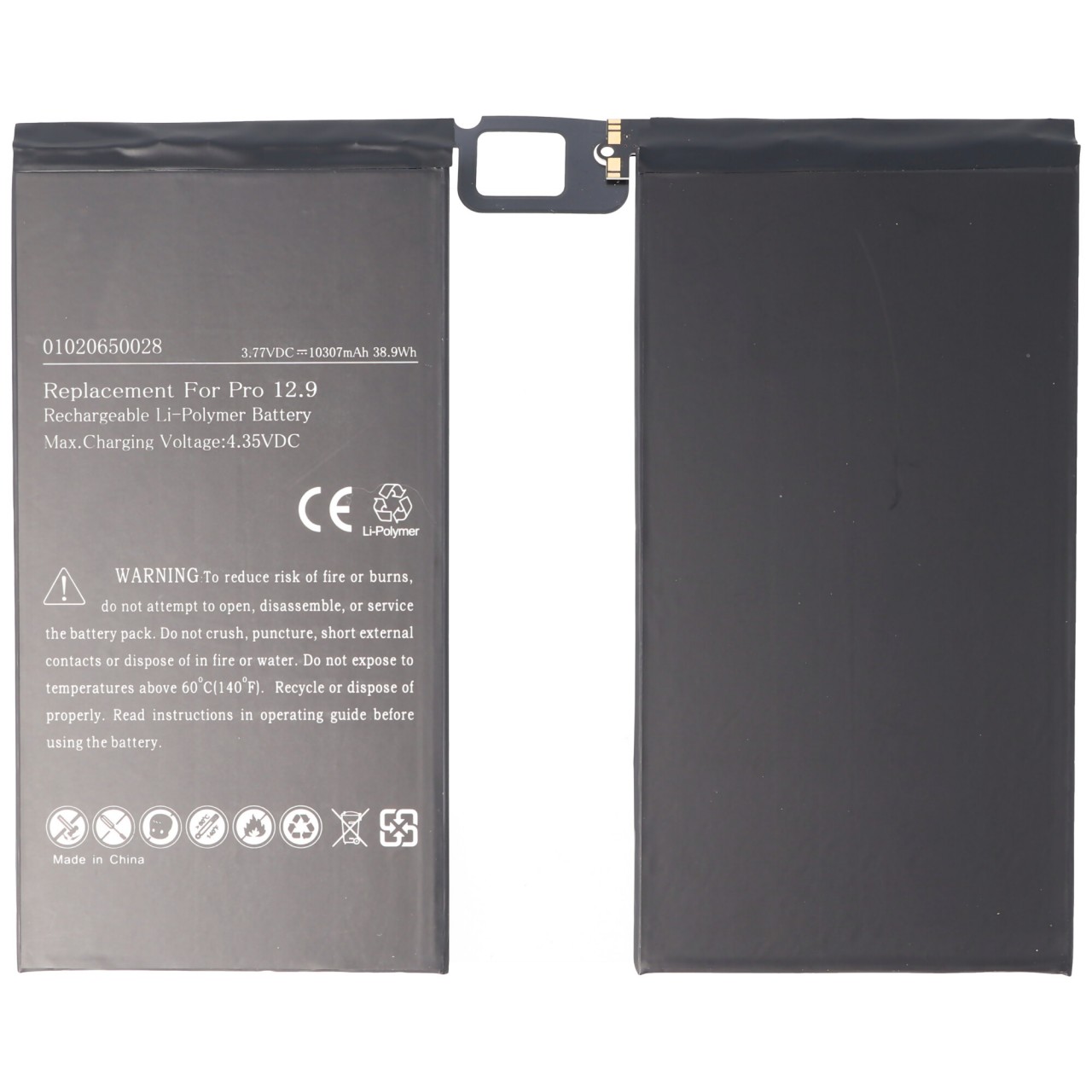 Akku passend für den Apple iPad Pro 12.9 Akku A1577, A1584, A1652, iPad Pro, iPad Pro 12.9, iPad Pro 12.9'