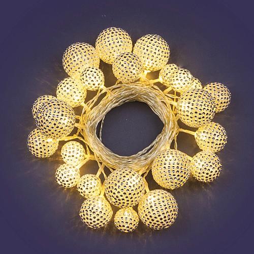 LED Kugellichterkette 24 LED warmweiß 35164