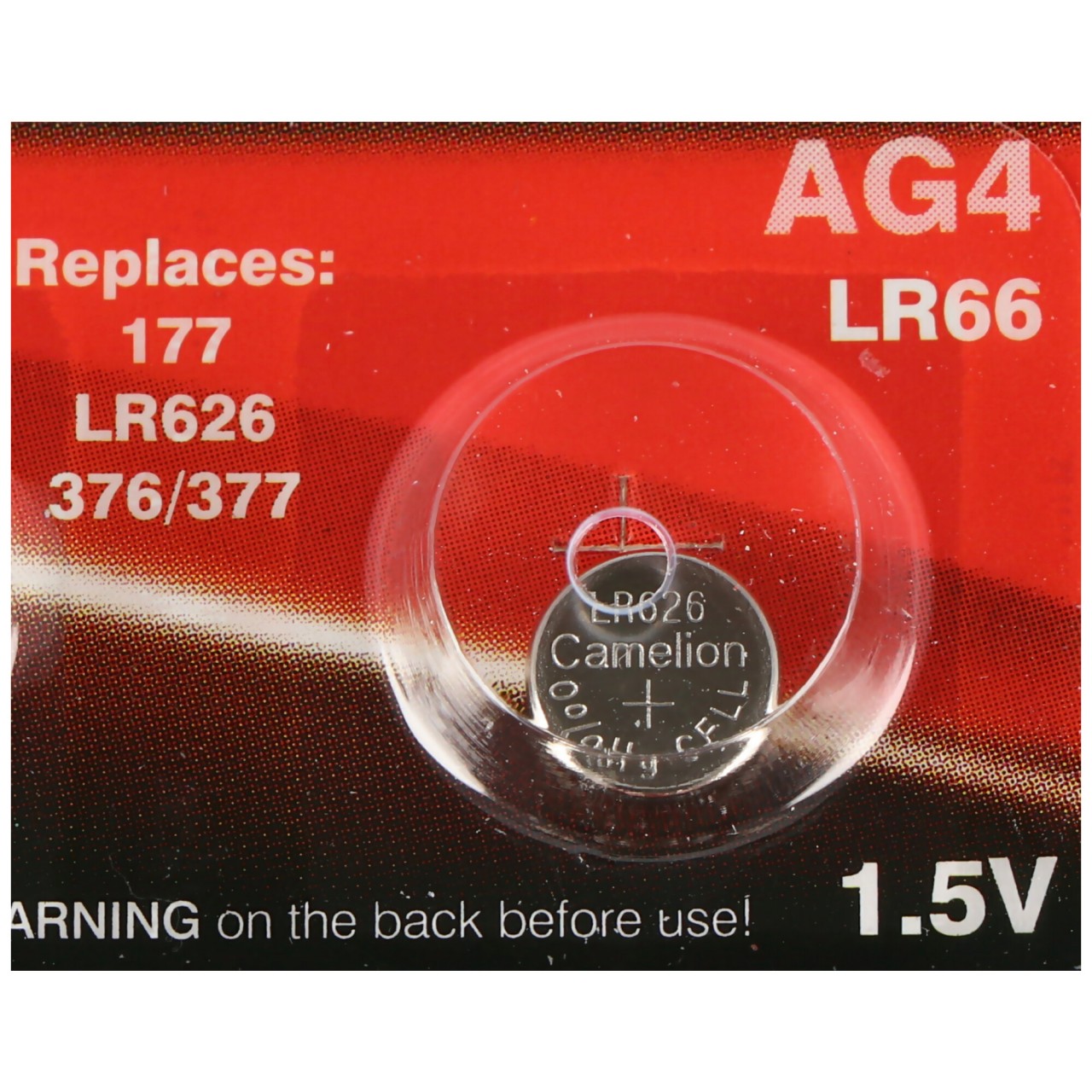 1er Stück Marken Knopfzelle AG 4 Batterie entspricht V376, V377 Knopfzelle und LR626 Batterien 1,5V typisch 18mAh