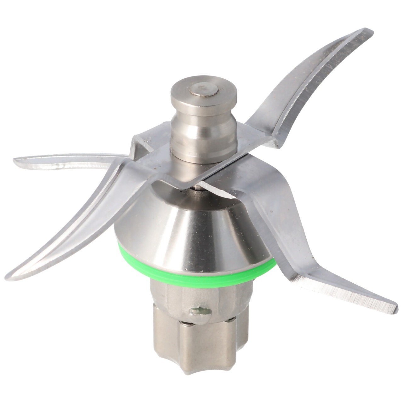 Mixmesser, Ersatzmesser inkl. grünem Dichtring für Vorwerk Thermomix TM5, Edelstahl, Spühlmaschinenfest (kein Original)