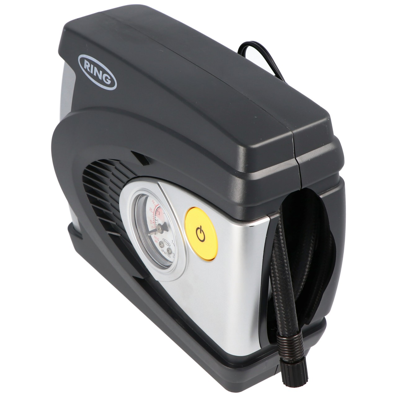 Automotive Reifen-Kompressor für 12 Volt mit analoger Anzeige