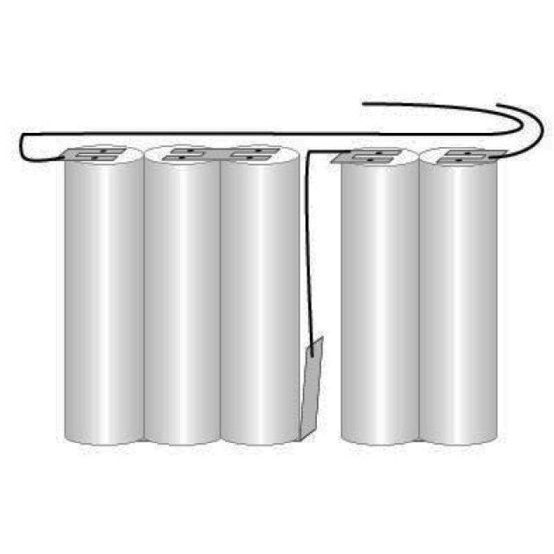 Akku für Notbeleuchtung, Notstrombeleuchtung GI 2teilig Saft VNT CS mit Kabel