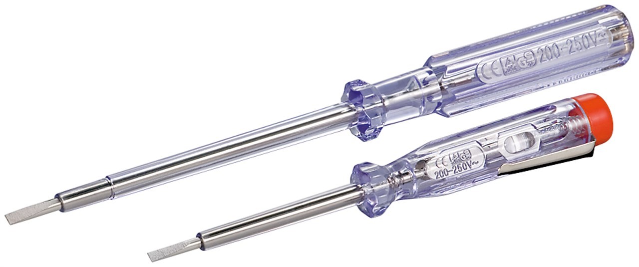 Fixpoint Spannungsprüfer-Set 140 mm und 190 mm - geeignet für Spannungen zwischen 200 V und 250 V