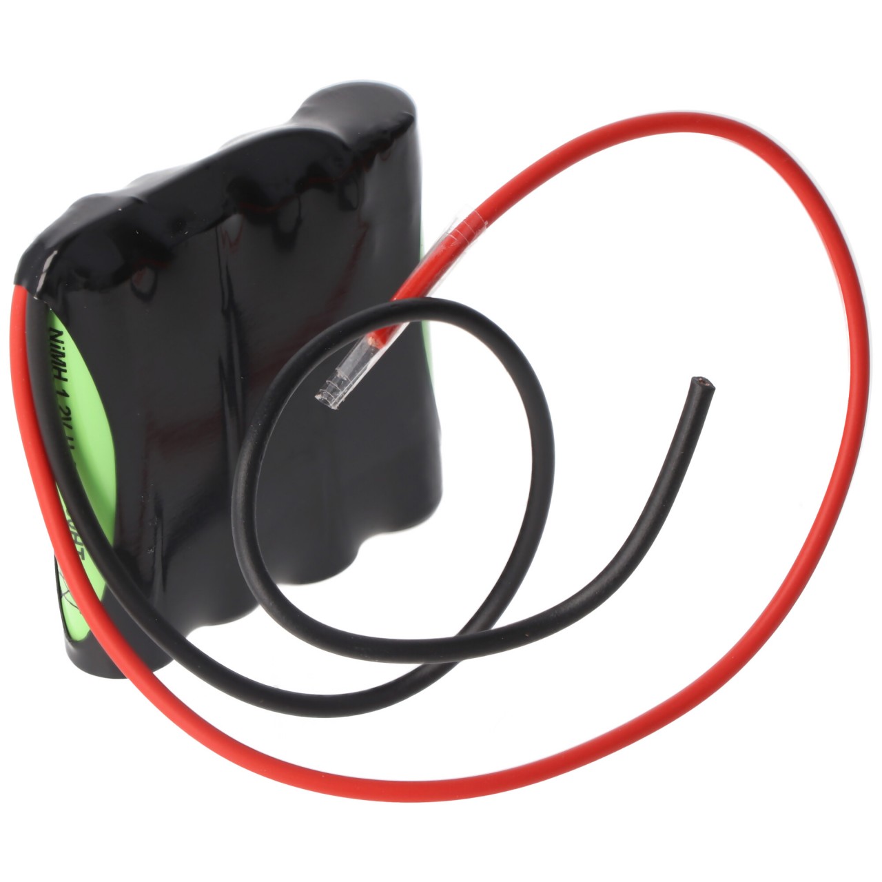 Notleuchtenakku NiMH 4,8V 600mAh F1x4 Micro AAA mit 200mm Kabel