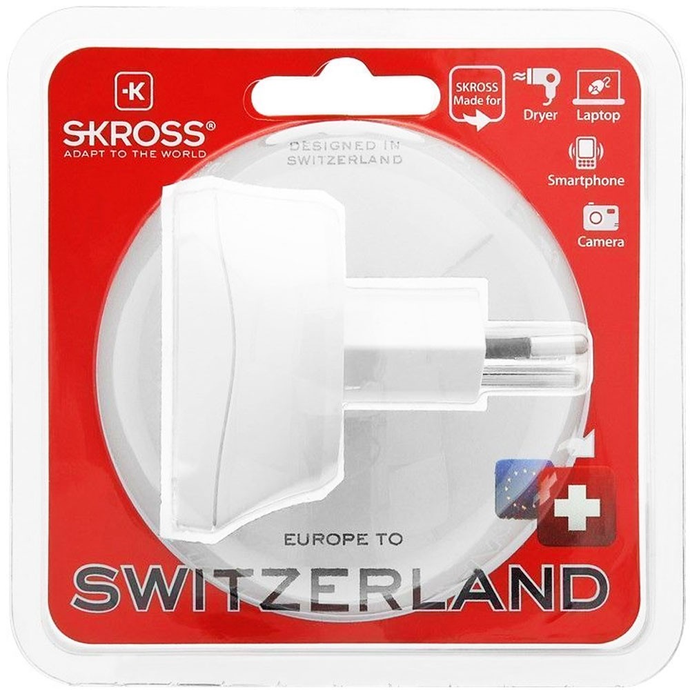 Adapter Steckdose Europa auf Schweiz, ​Country Adapter Europe to Switzerland