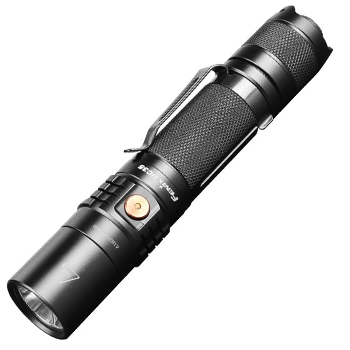 Fenix UC35 V2.0 LED Taschenlampe mit USB Anschluss, inklusive Li-Ion Akku 3500mAh und Ladekabel