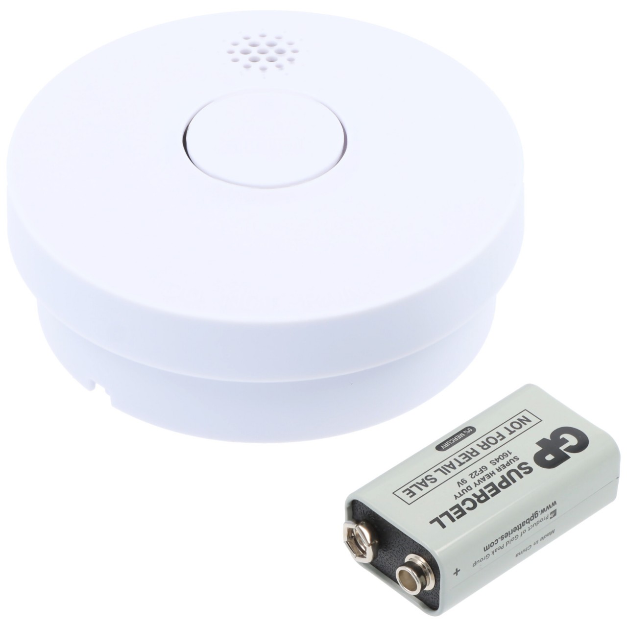 Fotoelektronischer Rauchmelder, Rauchentwicklung löst Alarm aus, Alarmsignal: ca 85dB