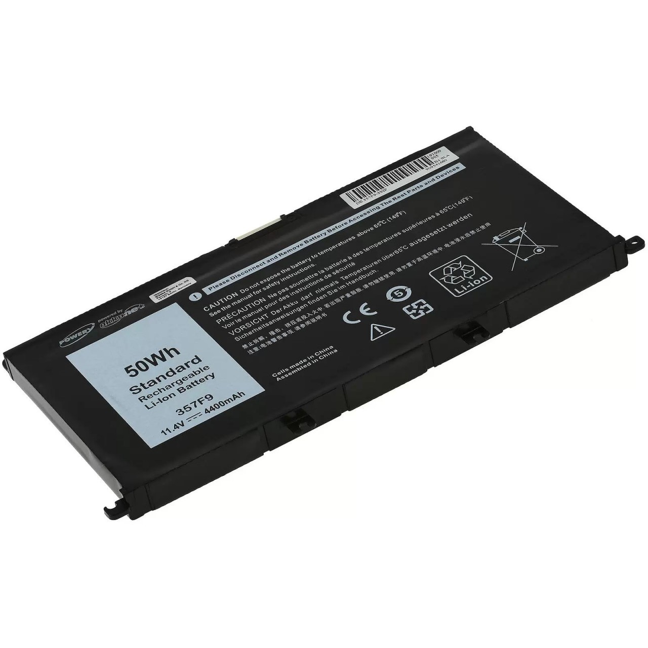 Akku für Laptop Dell Inspiron 15 7559 / INS15PD / Typ 357F9 - 11,4V - 4400 mAh