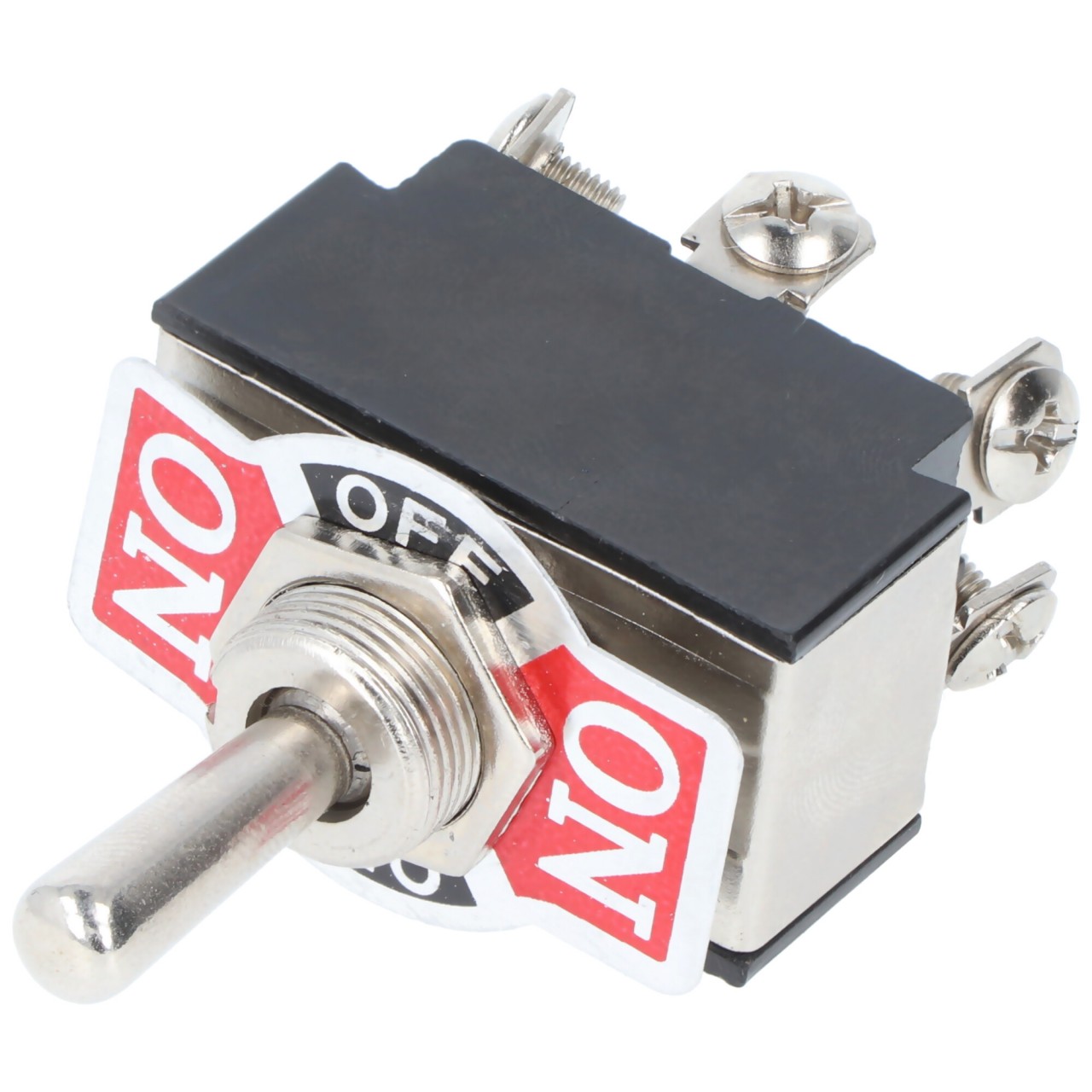 Goobay Kippschalter Miniatur, 2x EIN – AUS – EIN, 6 Pins mit Schraubanschlüssen - ideal für den Bereich DIY oder den Modellbau