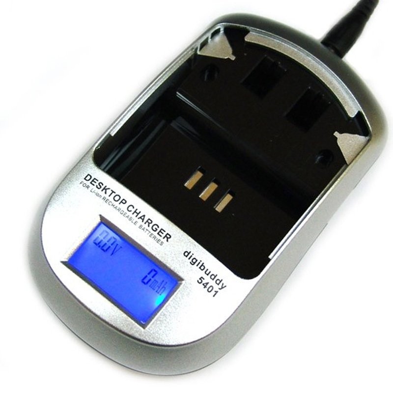 Akku-Ladegerät digibuddy 5401 mit LCD Display für Li-Ion Akkus