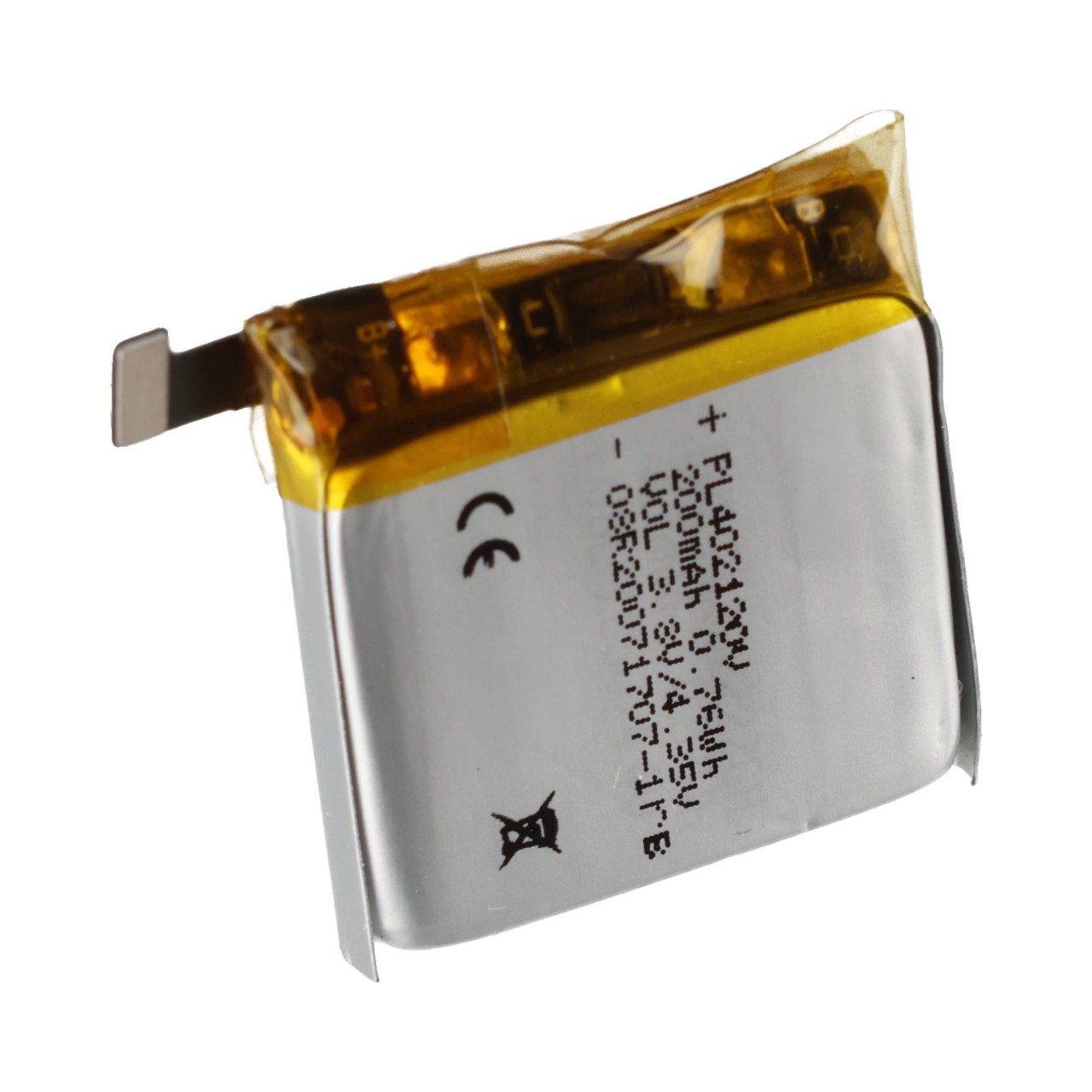 Akku passend für Amaz Bip, A1608, Li-Polymer, 3,8V, 200mAh, 0,76Wh,  ohne Werkzeug