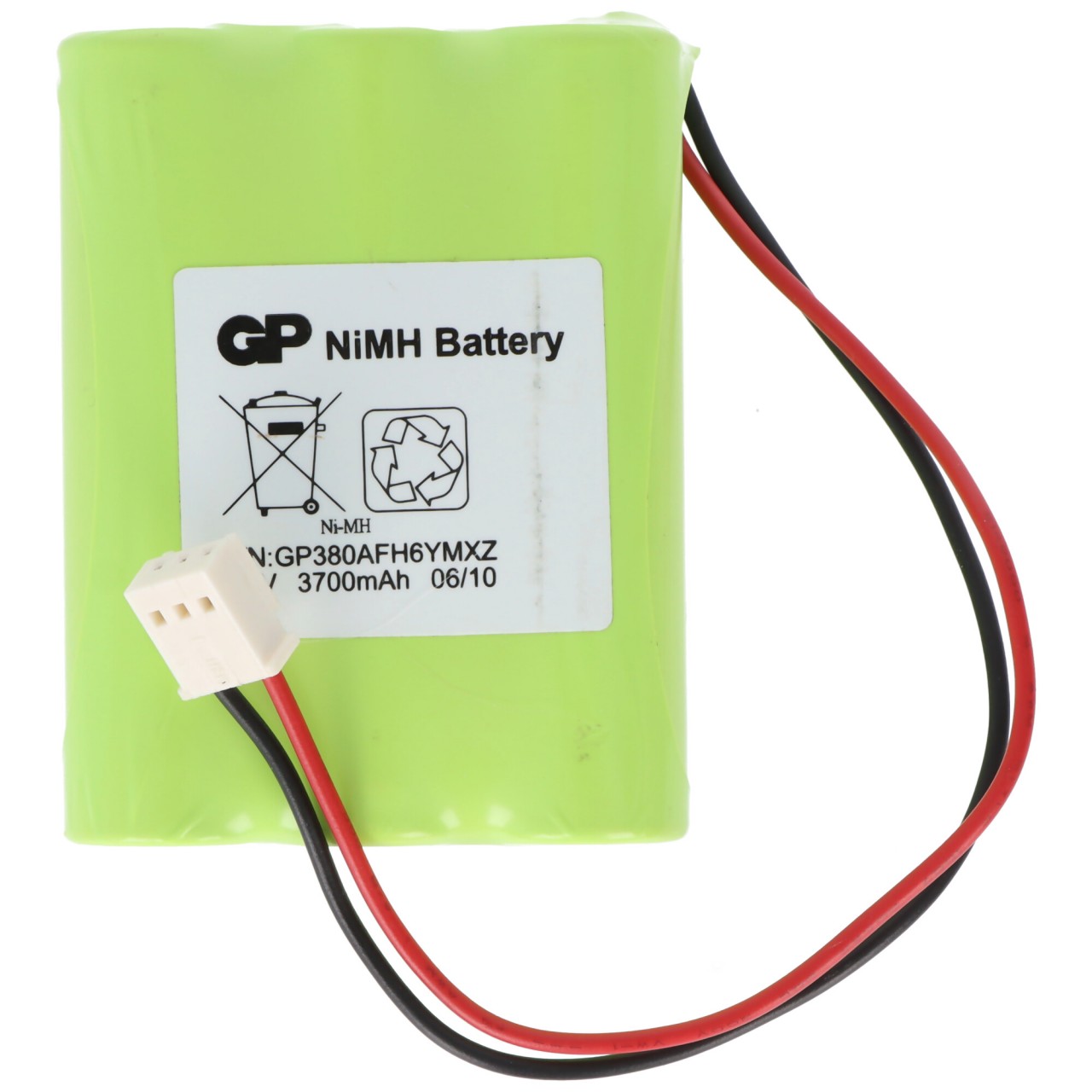 Zellentausch Akkupack NiMH 7,2 Volt 4000mAh für Hubwagen, mit Kabel und Stecker, original Akku muss eingesendet werden