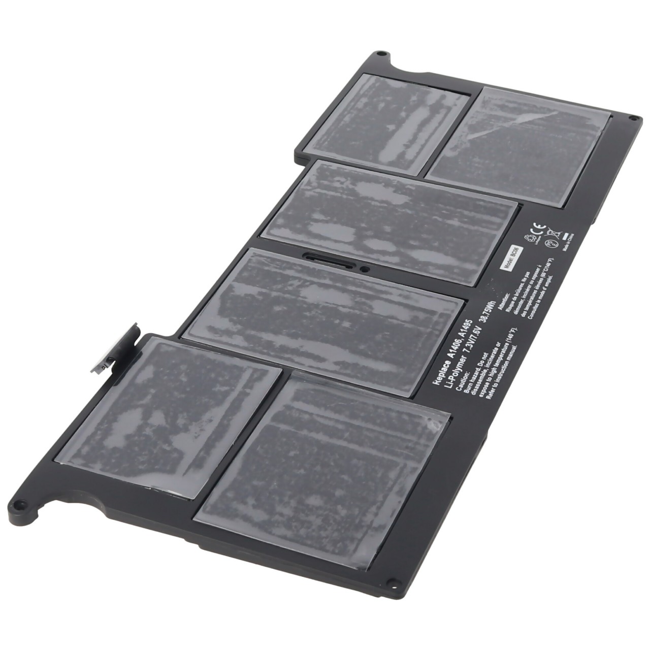 Akku passend für A1495 für MacBook Air 11' A1465, Li-Polymer, 7,6V, 5100mAh, 39Wh, built-in, mit Werkzeug