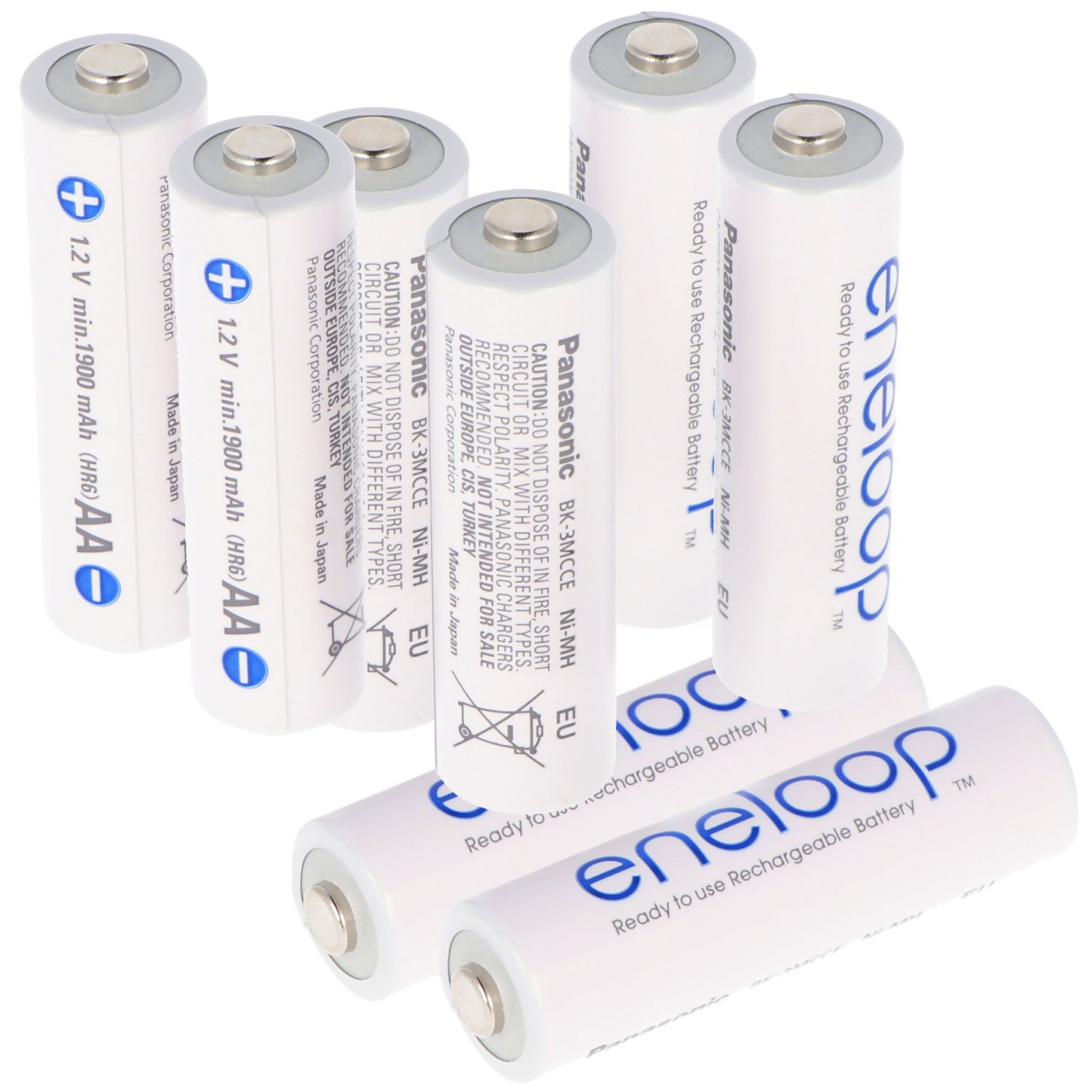 Panasonic ehem. Sanyo HR-3UTGA eneloop Standard Akku Mignon/AA 2000mAh 8er +AccuCell Safe