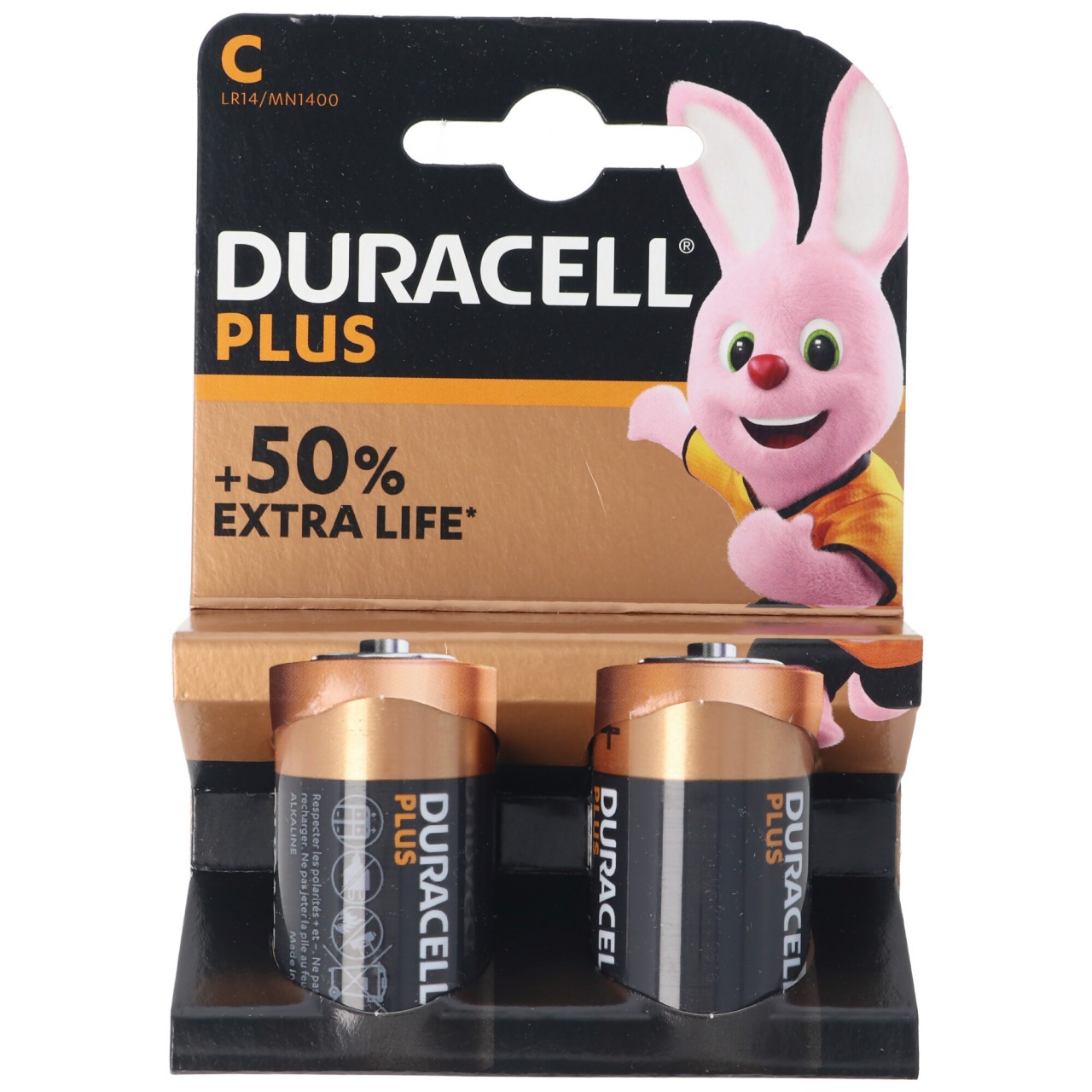 DURACELL Plus Baby/C/LR14 2er Pack