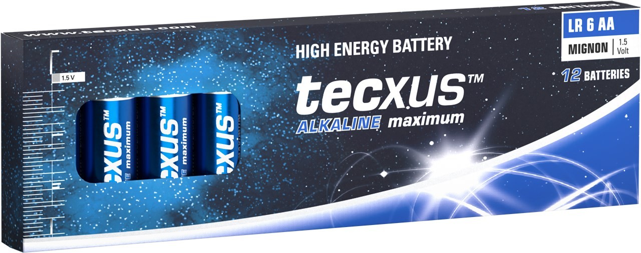 Tecxus LR6/AA (Mignon) - Alkali-Mangan Batterie (Alkaline), 1,5 V