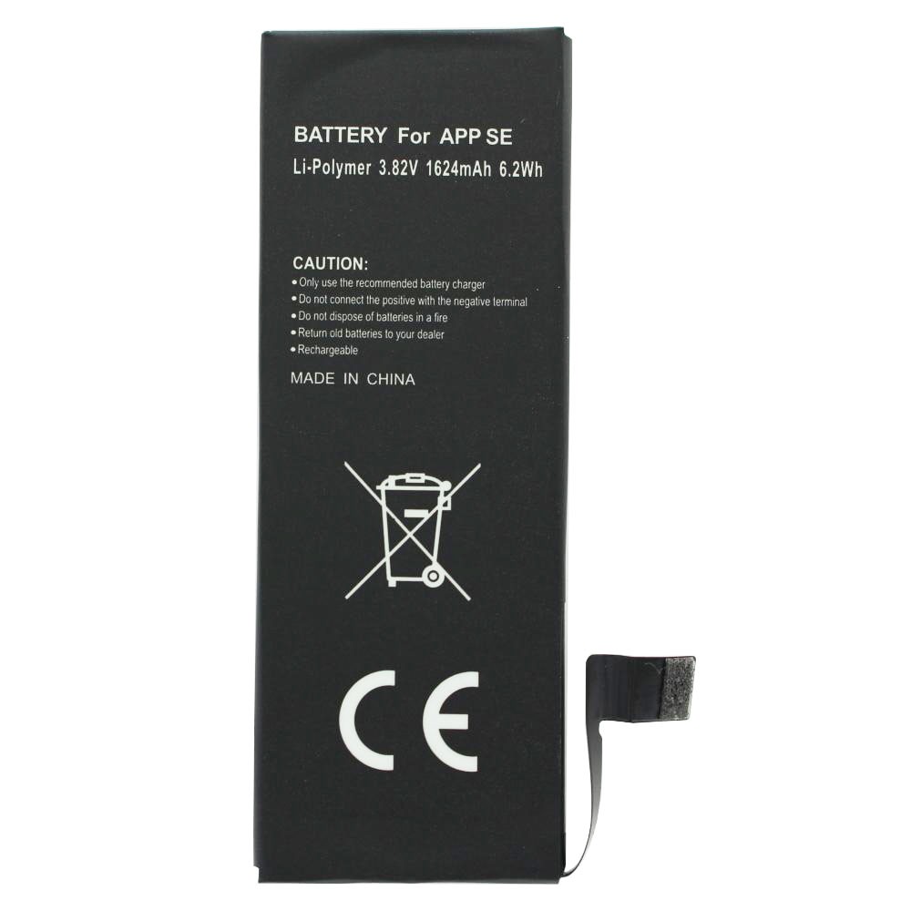Akku passend für den Apple iPhone SE Akku 616-00106, 616-00107, 1624mAh, 6,2Wh