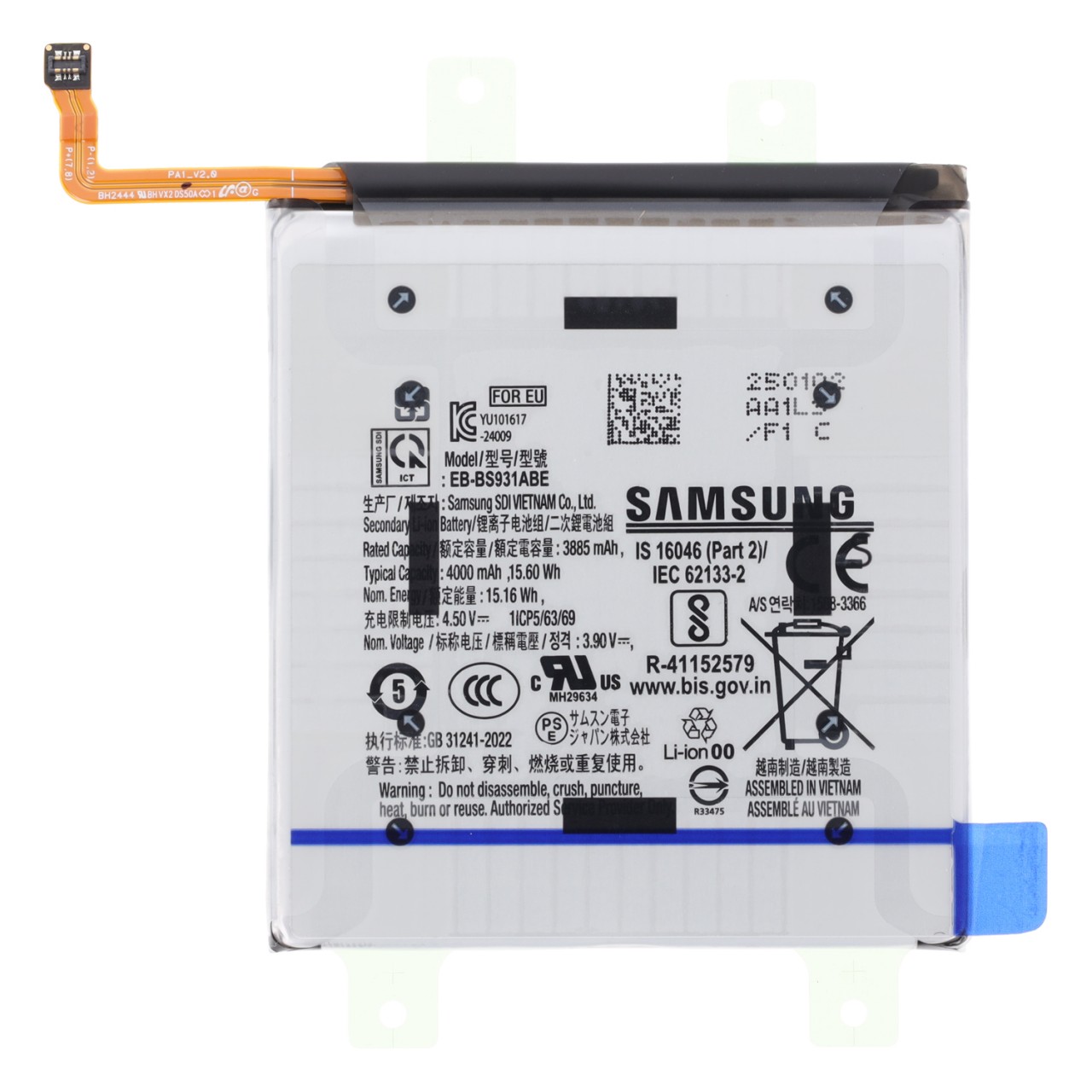 Original Samsung Galaxy S25 S931B Akku EB-BS931ABE