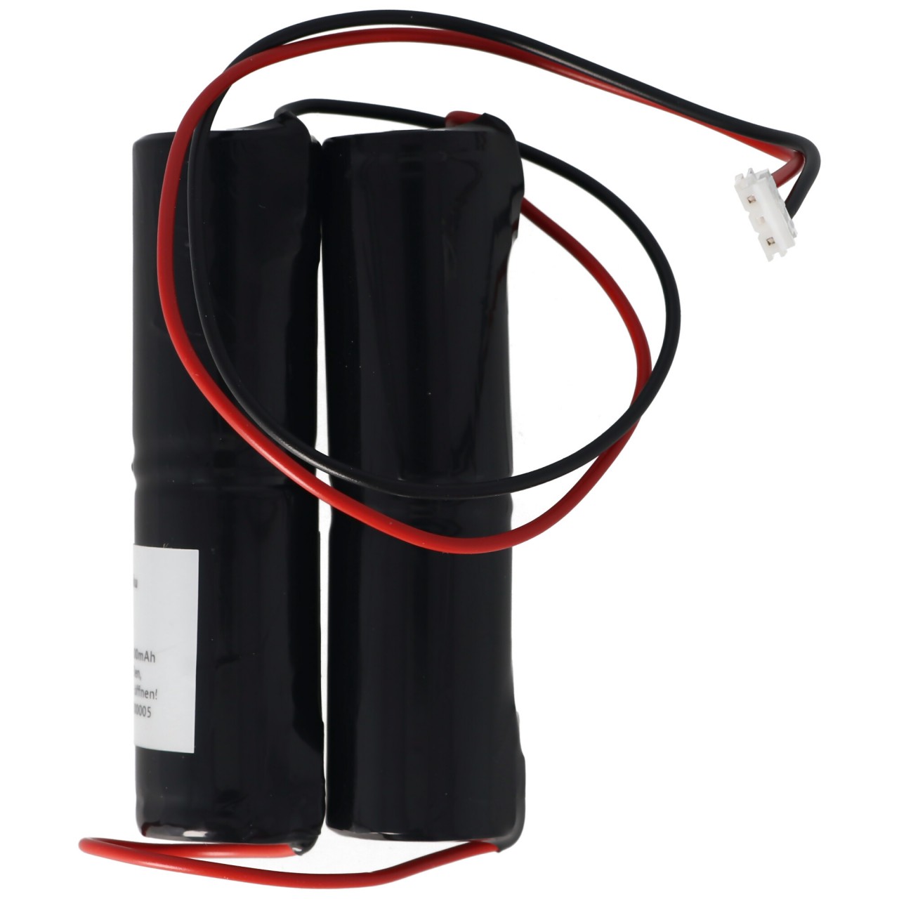 Notleuchtenakku NiMH 4,8V 3000mAh 2x L1x2 Sub-C mit Kabel Stecker