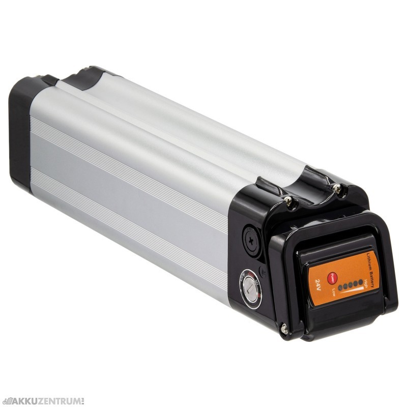 E-Bike Akku Maratron 'Silver Fish' XH259 – 25,9V / 12Ah – silber - Sattelrohr