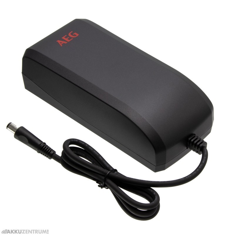 E-Bike Ladegerät AEG Ladegerät 36V 4A mit 3-poligem Rundstecker (7,4 / 5 mm) für AEG SideClick und Downtube Akkus