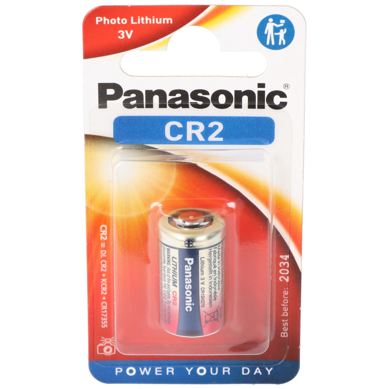 Panasonic CR2 Photo-Lithium Batterie CR-2, CR2EP, DL CR2